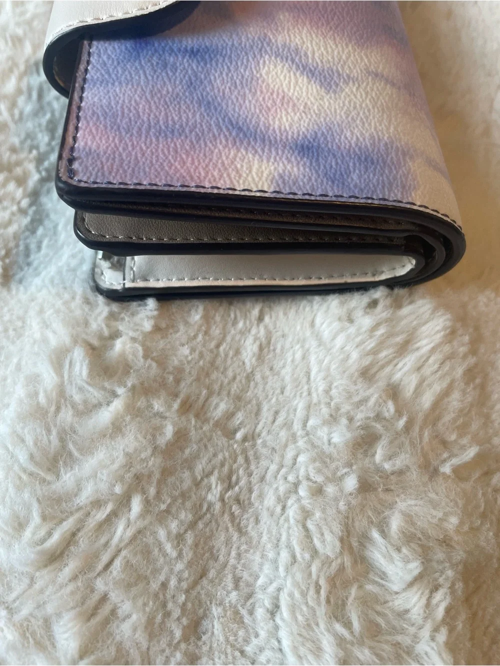 Coach compact leather